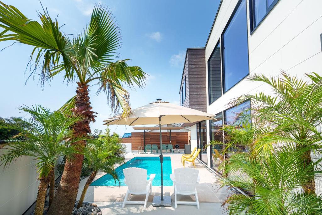 Isumi Villa | 2026年8月新築,海直結!ビーチフロント,オーシャンビュー,プール,サウナ付きヴィラ-Taito Pool EDGE-
