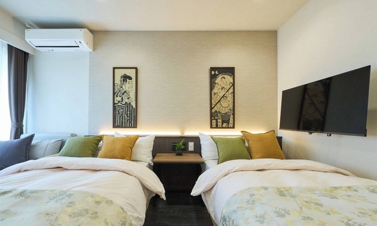 Nishiasakusa Apartment | Twin Room NonSmoking Separate Bathroom Toilet Kitchenette Free WiFi/Taitung District Tokyo