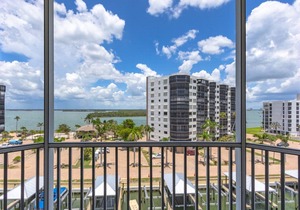 Corner Unit Top Floor | Bay Views, Pool & Walk to Beach Access in Fort Myers Beach