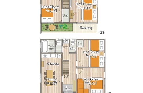 Minamikoiwa Apartment | AKI House Minami Koiwa Tokyo Spacious 4 Bedroom Private House
