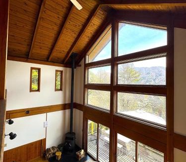 Fujikawaguchiko House | Cabin B vacation house rental Mt Fuji View 3 min lake Saiko 5min drive Lake Kawaguchi