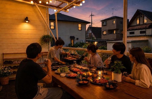 Shiga Prefecture Apartment | Daiwa House BBQ 琵琶湖徒步3分 無料駐車4台プロジェクター