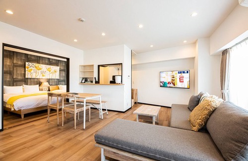 Hakata-ku Apartment | Deluxe Apartment 3 Double Beds 1 Single Bed Room for 7 people/Fukuoka Fukuoka