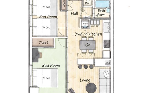 Asao Ward Apartment | Fujimi apartment 202