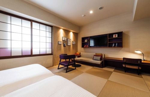 Naha City Centre Hotel | Japanesestyle roomTatami floorTwin bedroom vs/Naha Okinawa
