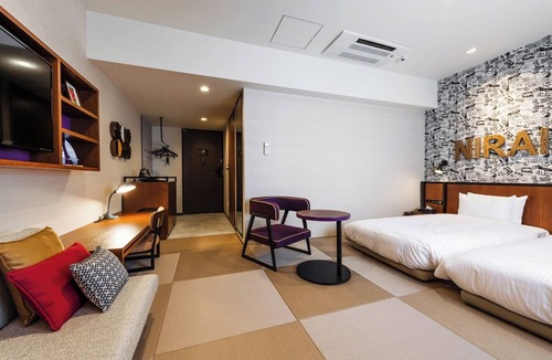 Naha City Centre Hotel | Japanesestyle roomTatami floorTwin bedroom vs/Naha Okinawa