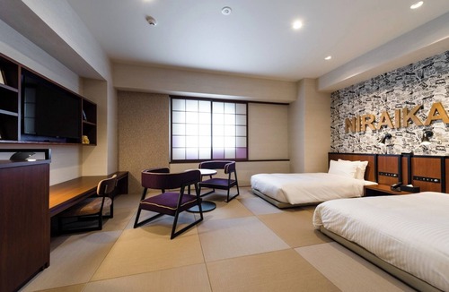 Naha City Centre Hotel | Japanesestyle roomTatami floorTwin bedroom vs/Naha Okinawa