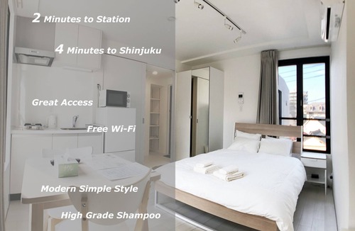 Nishi-Shinjuku Apartment | LA401 西新宿5丁目駅から徒歩3分。新しく快適、観光に便利なお部屋です。