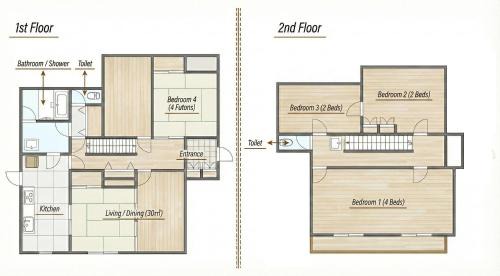 Nikko House | Nikko Vacation House - Near Station - 2 Parking - 4 bed room - 30sqm Living Room