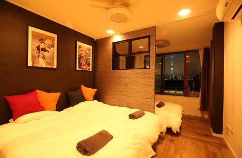 Higashiyotsugi Apartment | Private Modern House with Skytree View 4 Floors Entire Home 1min Station