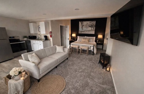 Bay City Apartment | Riverside apartment in Bay City perfect for your next getaway