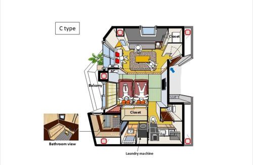 Nishiasakusa Apartment | Taitung District - Apartment - Vacation STAY 77032v