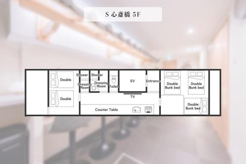 心斎橋5 ホテル鶴 道頓堀 心斎橋に位置する宿 ベッド8台 シャワー2台 観光に最適