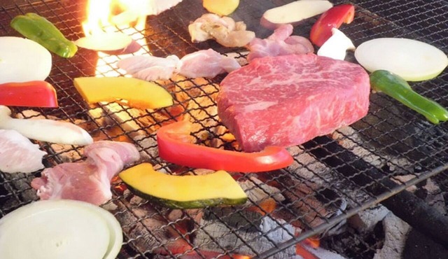 Charcoalgrilled BBQ with Maezawa beef steak 8 pe/Iwate District Iwate
