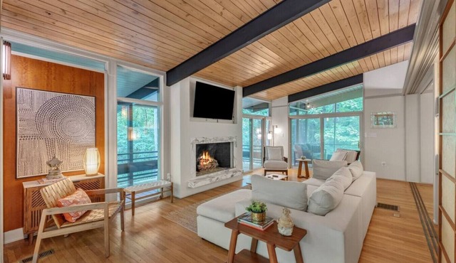 Chic Asian-Mid Century Home in Chapel Hill