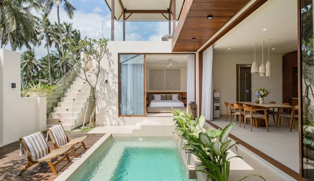 Luxury 2BR Private Pool Villa in Ubud with Rice Field Views
