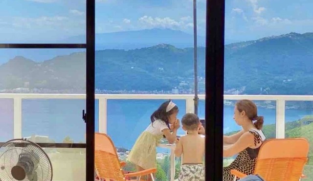 Ocean view cloud sea hot springs fireworks BBQ large playground equipment photography Atami Tenku