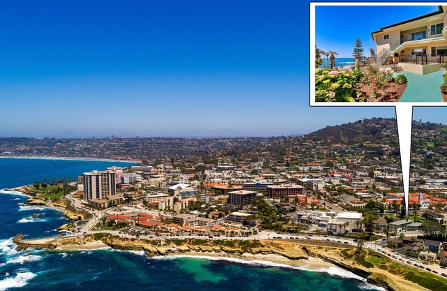 Oceanfront condo across street from beach with amazing views & walkable location in La Jolla