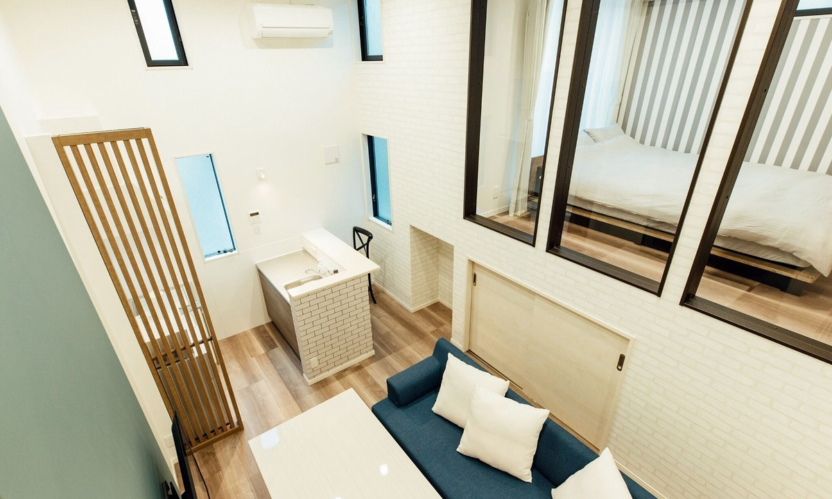 Chuo Ward Apartment | No205Near Kumamoto Station Large sofa Maisonette type with kitchen for 1 to 4 people/Kumamoto Kumamoto
