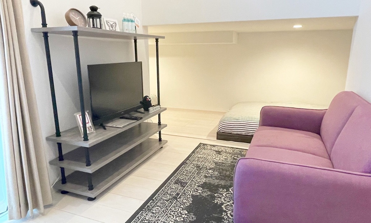 Nishi Ward Apartment | No 202 Close to Kumamoto Station maisonette type Semidouble bed x 2 sofa TV with video app/Kumamoto Kumamoto