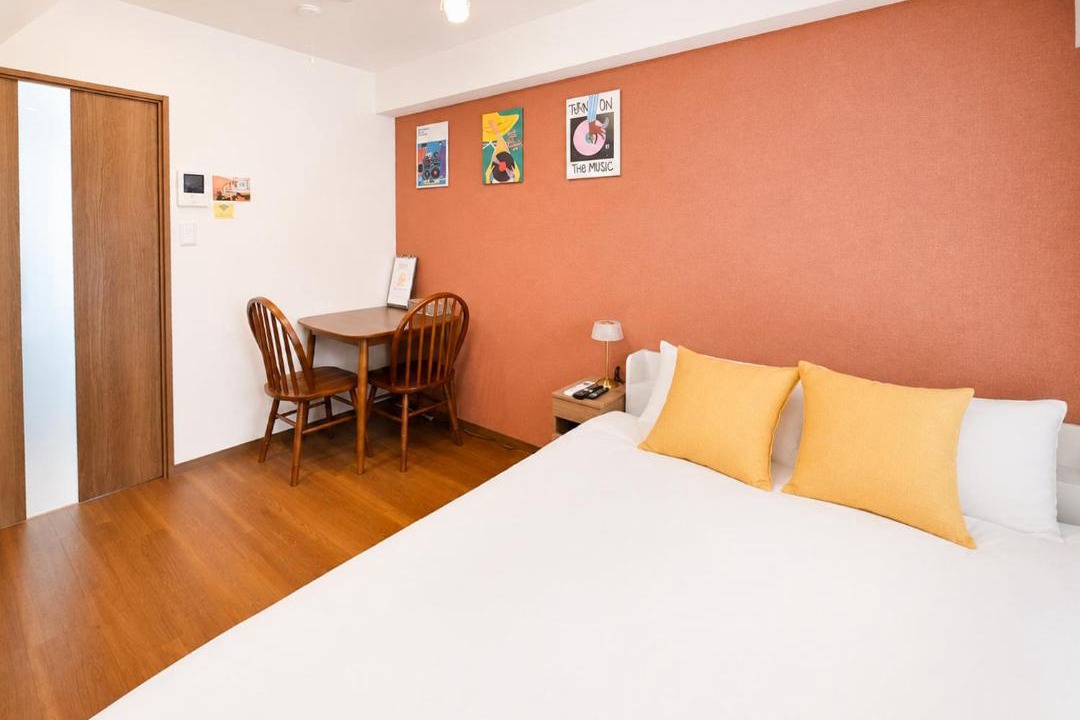 Okubo Apartment | Walk to Shinjuku Shin Okubo Station 7min Double Bed