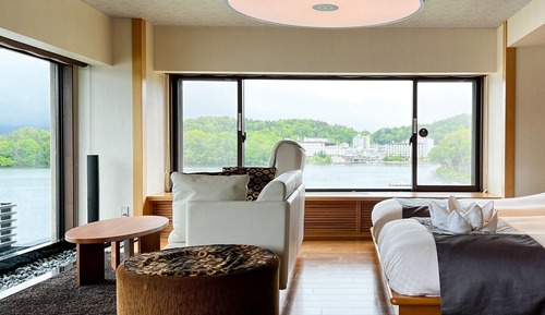 (BEKKAN) Panoramic View Corner Room with Onsen Bath & Premium Kaiseki Dinner, Non Smoking