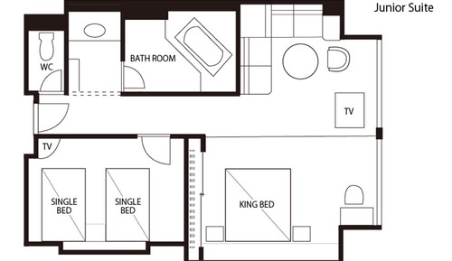 Junior Suite Mountain Side, Non Smoking (for 2 People, North Wing)