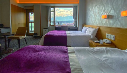 Special room deluxe twin room 2 bedrooms Mt. Fuji side with terrace top floor (34.23 square meters)
