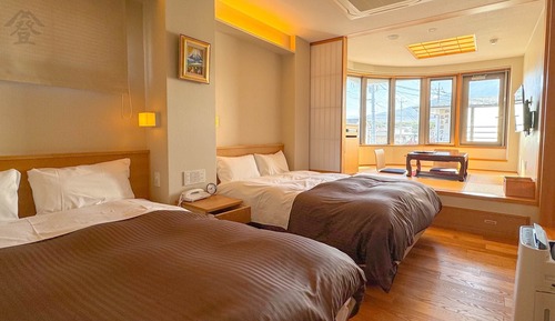 Special Room, Deluxe Twin Room - Mountain View with Terrace (Corner Room, 34.33sqm), 2nd Floor