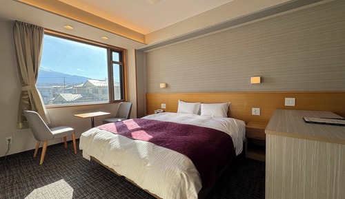 Special room Deluxe double room 1 queen bed Mt. Fuji side with terrace, 2nd Floor (24.02 sqm)
