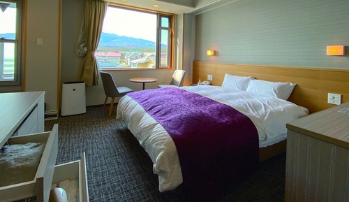 Special room Deluxe double room 1 queen bed Mt. Fuji side with terrace, (24.02 square meters)