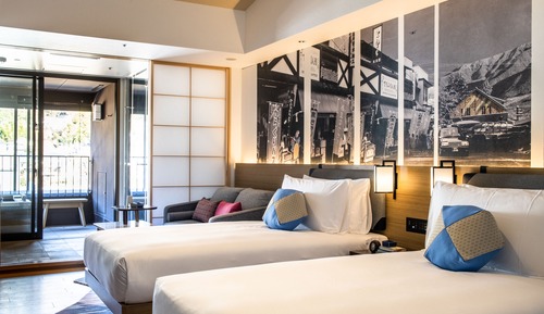 Standard Room, 2 Twin Beds, River View (Private Hot Spring)