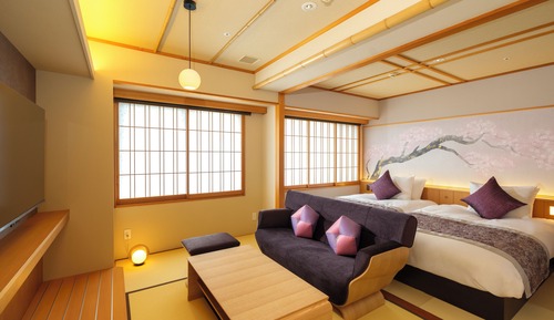 Luxury Twin Room, Non Smoking (Japanese Western Style, Open Air Bath)