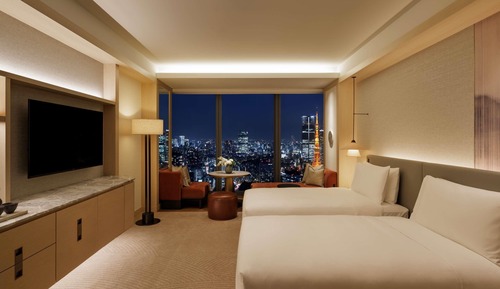 Fairmont, Twin Room, 2 Twin Beds, Tokyo Tower View
