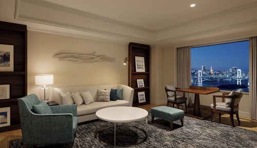 Premier  Floor Deluxe Suite Twin Rainbow Bridge Side, Non Smoking