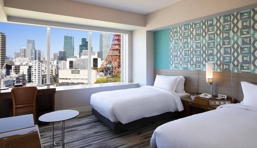 Standard Twin Room, Non Smoking, 3-18F [Tokyo Tower View]