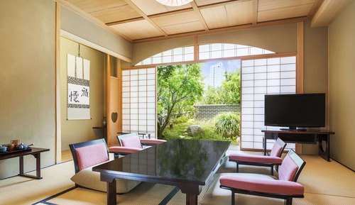 Japanese Garden Suite, Non Smoking, 2F [2 single beds and 2 Japanese futons]