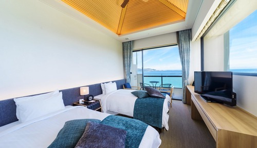 Executive Room, 2 Twin Beds, Non Smoking, Oceanfront (with Extra Bed)