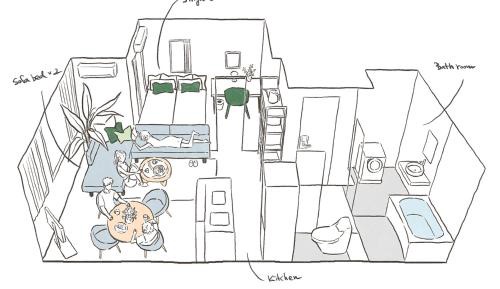 One-Bedroom Apartment - Non-Smoking