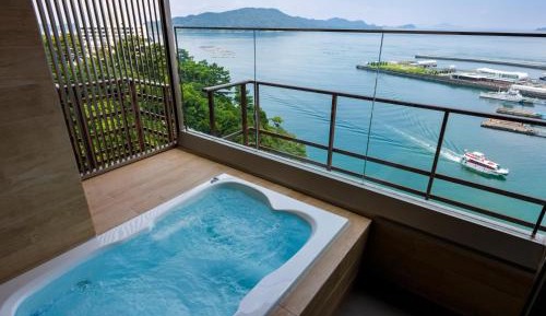 Suite with Tatami Area with Open Air Bath with Ocean View - Room Dinner