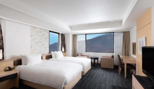 Japanese-Western Style Privilege Deluxe Suite with Two Single Beds and Two Futon Beds - Mountain View