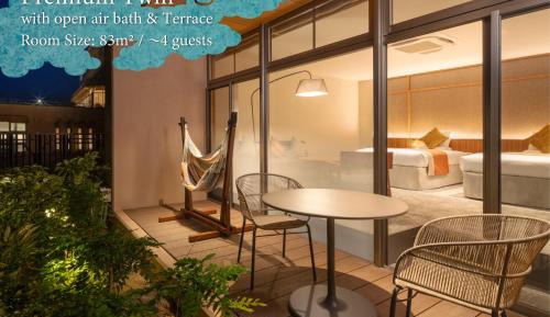 Premium Twin with Open-air Bath & Terrace - Non-Smoking