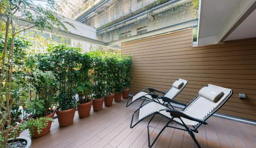 【TERRACE SAUNA Room】Twin Room with Garden View and Terrace with Lounge Access