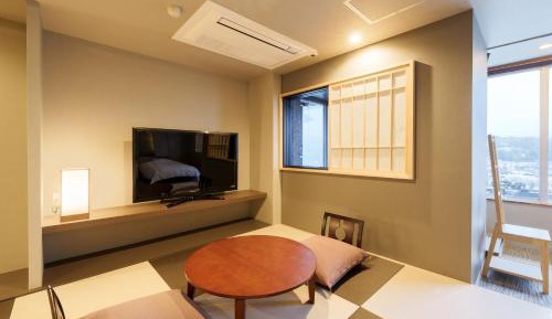 Premium Japanese-Western Style Room 701 with Hot Spring with Mikuma River View Non-Smoking