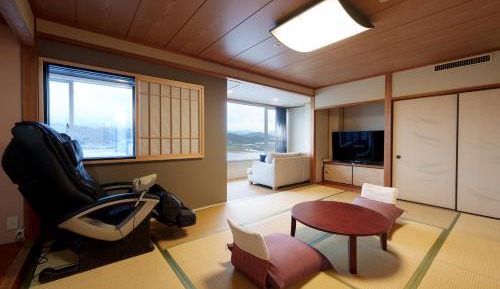 Premium Japanese-Western Style Room 601 with Hot Spring  with Mikuma River View Non-Smoking
