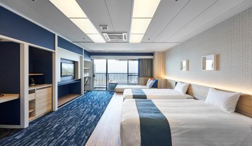 Deluxe Quadruple Room with Ocean view and Open Air-bath
