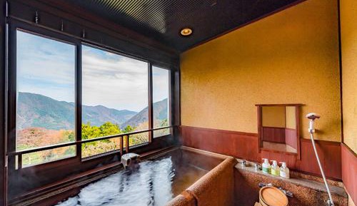 Twin Room with Tatami Area with Mountain View