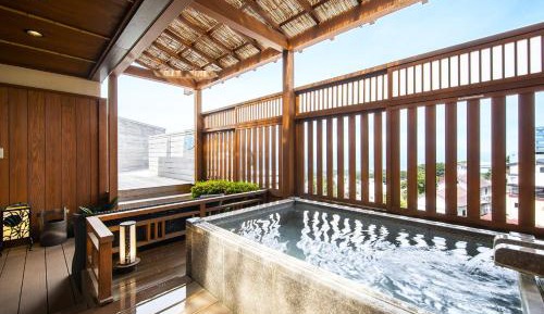 Japanese-Style Room with Open-Air Bath and Wooden Deck Balcony - North Wing