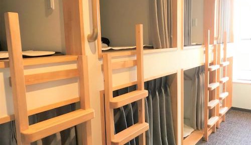 Capsule Single Bed in Mixed Dormitory Room with Shared Bathroom