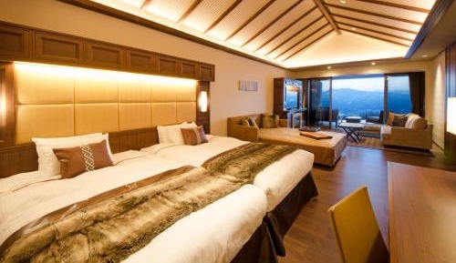 Terrace Room P3 with Open-Air Hot Spring Bath - PREMIUM Tower (Lake Nojiri Side)